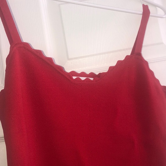 Red Zara Midi Dress - Picture 2 of 5